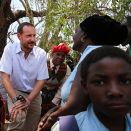 November 2013, Crown Prince Haakon visits Zambia on behalf of UNDP. Sustainable development, women's situation and the fight against poverty are the the main issues (Photo: Stein J. Bjørge)